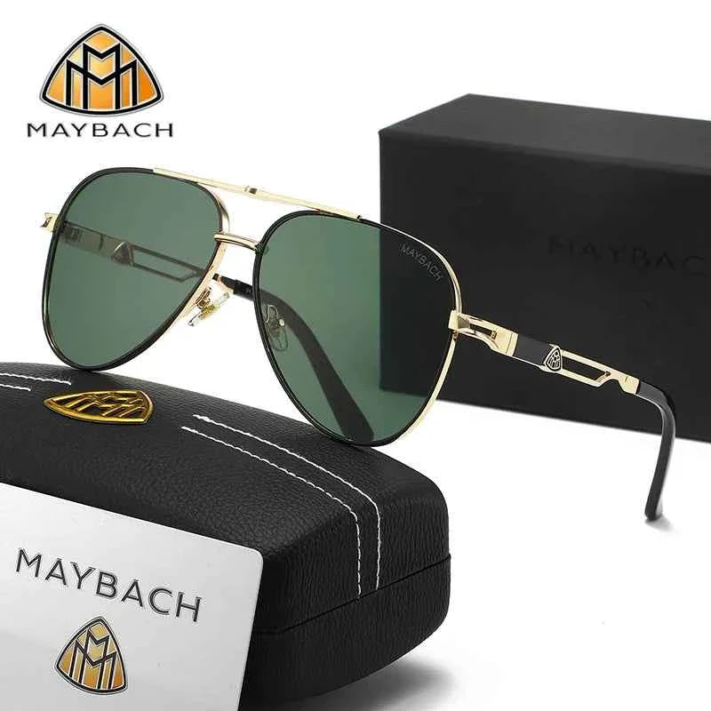 MAYBACH Sunglasses Luxury brand for Men and women Classic Sun Glasses High Quality Eyewears Pilot Goggle UV 400 Protection 527 - Maliame Store