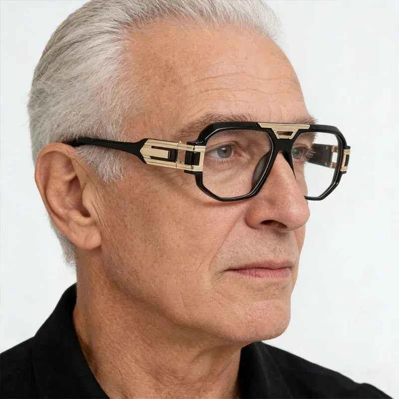 Trend Large Frame Pilot Anti Blue Light Reading Glasses Men Women Double Bridge Prescription Glasses Computer Glasses New - Maliame Store