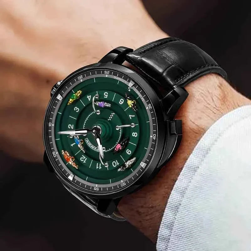 Pindu Horse Gambling Series Men's Full Automatic Mechanical Watch European Racing Roulette Entertainment Design Party Watch - Maliame Store