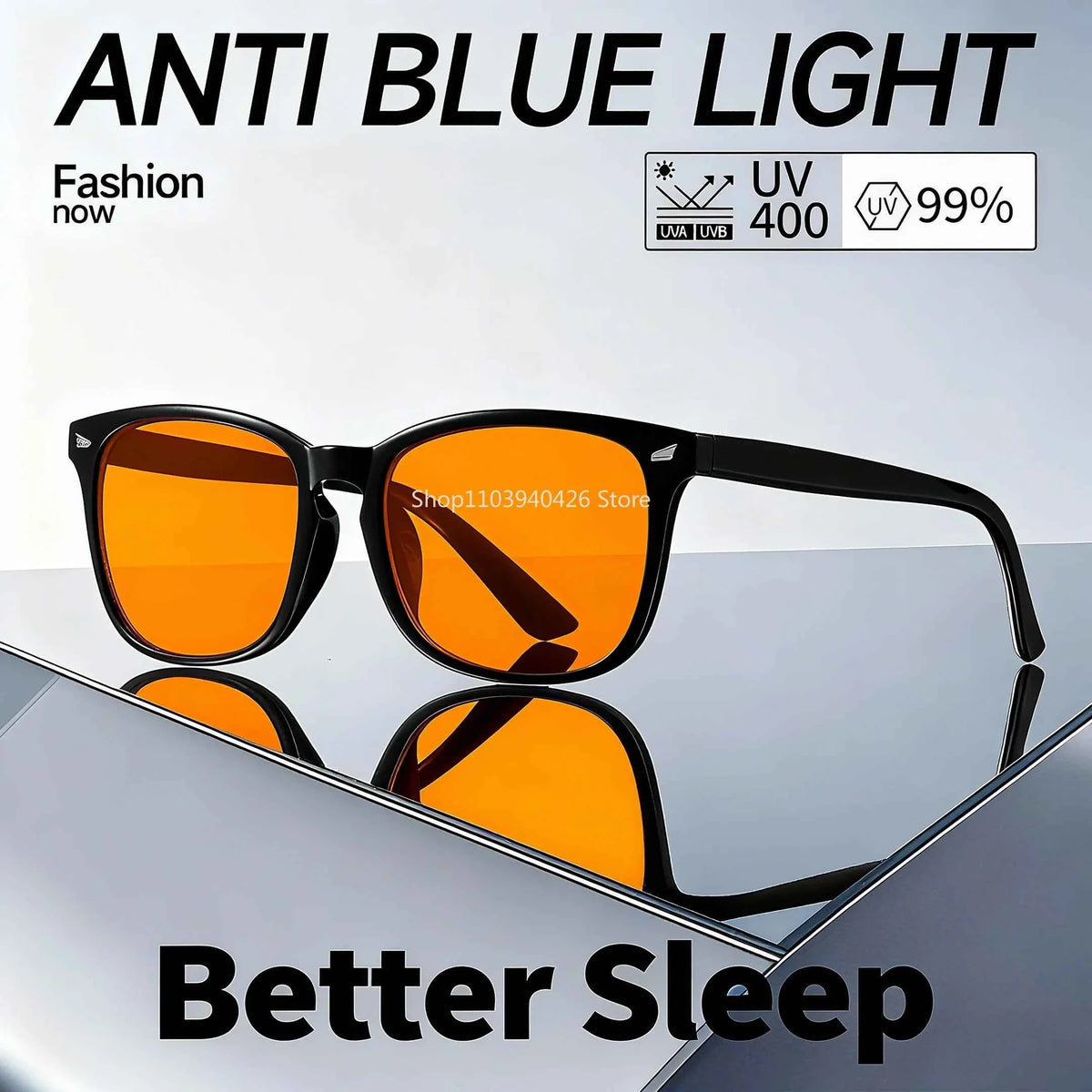 Blue Light Glasses Men Sleep Glasses For Blue Light Blocking Red Lens For Computer Gaming Reduce Eyestrain Bluelight Glasses - Maliame Store