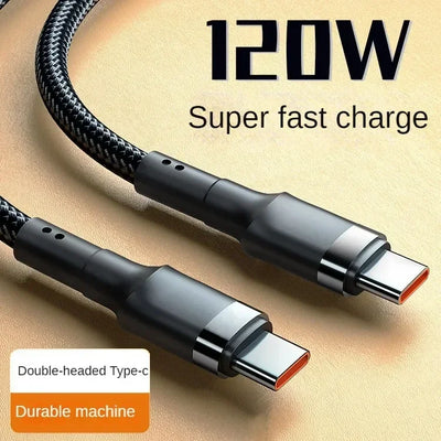 120W USB-C to USB-C Fast Charger for Rapid Device Charging
