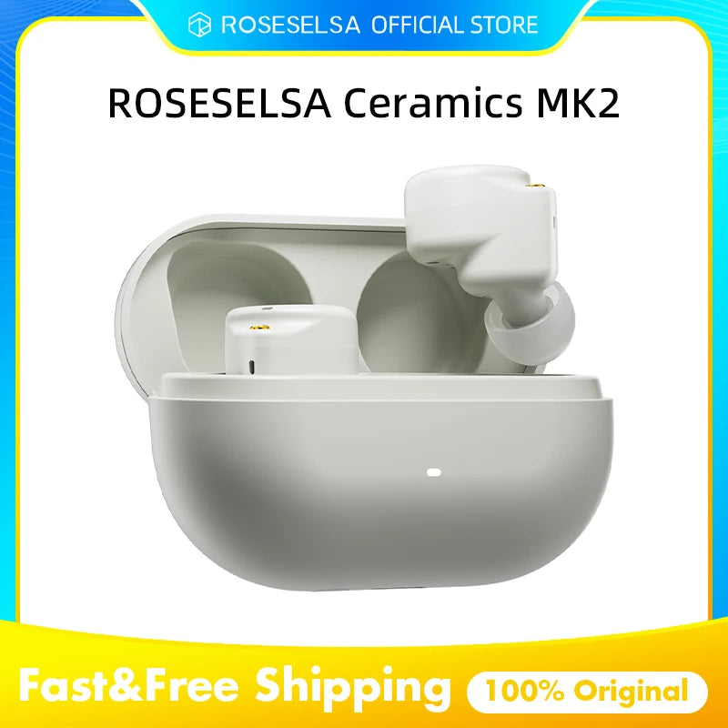 CERAMICS MK2 — Écouteurs TWS ANC 40dB | Bluetooth 6.0 | Hi-Res LDAC | 45H Autonomie | Mode Jeu 47ms | IPX4