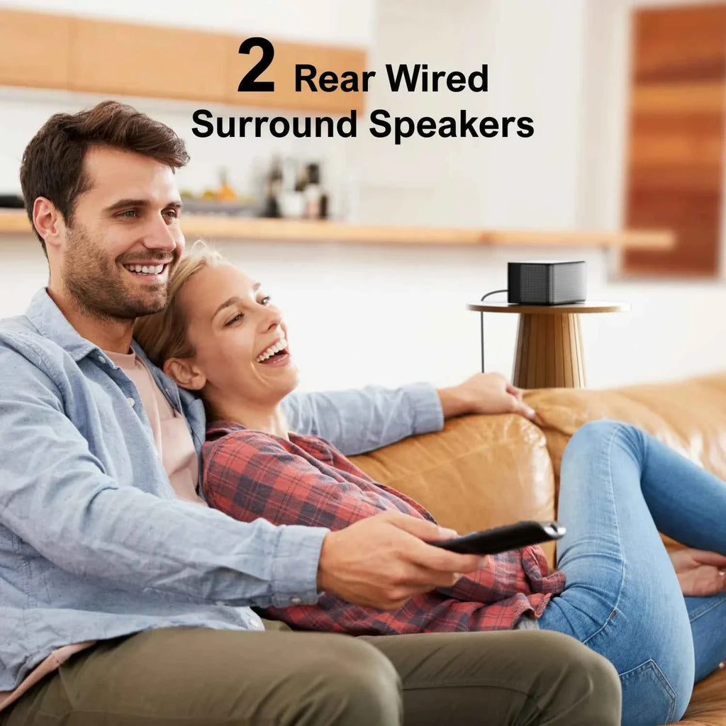 ULTIMEA Poseidon D80 7.1 Surround Soundbar with Dolby Atmos, Wireless Subwoofer&4 Speakers, Home Theater System with APP Control - Maliame Store