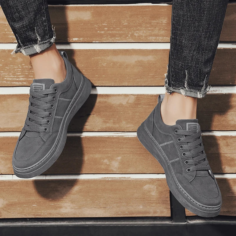 Men's Shoes 2025 New Spring Work Safety Shoes, Anti-slip, Wear-resistant, Versatile Casual Sports Work Shoes, Men's Board Shoes