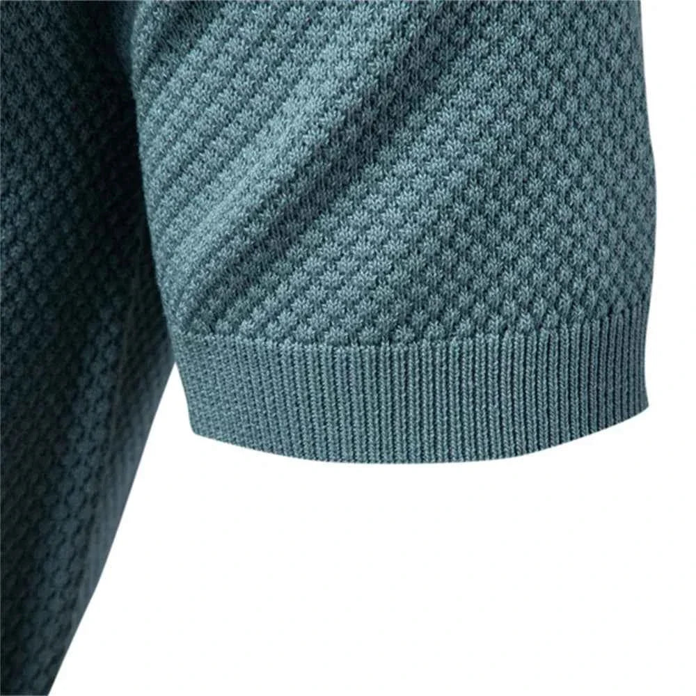 AIOPESON Men's Summer Breathable Polo Shirt Short Sleeve Solid Color Casual Polo Shirts for Men Lightweight Stretch Polo ﻿ - Maliame Store