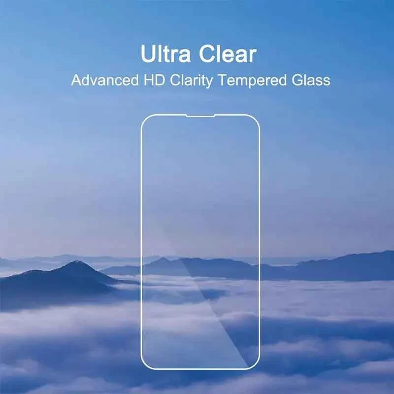 Tempered Glass for iPhone 14 Pro 15 16 17 13 12 11 pro max screen protector for iphone 15 pro mica for iphone 13 14 pro glass - Maliame Store