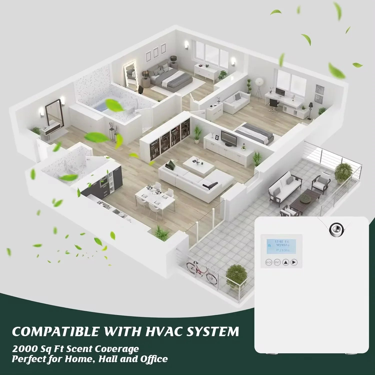 Aroma Diffuser For Home Air Fresheners Sprayer Aromatherapy Hotel Scenting Device Smart Room Fragrance Machine App Control - Maliame Store