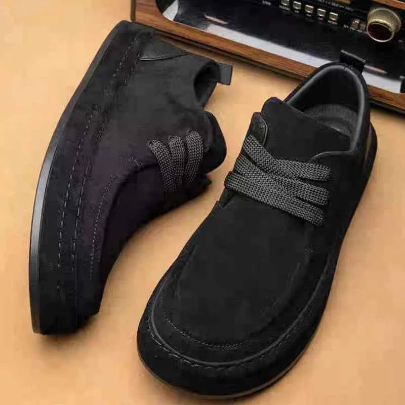 Men's Shoes Are Fashionable Brown  Material Comfortable Walking Shoes Suitable for Daily Wear