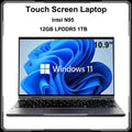2-in-1 Touch Screen Tablet Laptop 10.9-inch 360° Flip Notebook Intel N95 12GB DDR5 1TB SSD HD Camera Backlit Keyboard Laptop