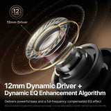 Auriculares inalámbricos SoundPEATS T3 Pro con cancelación activa de ruido, Bluetooth V5.4, 4 micrófonos, controlador de 12 mm y conexión multipunto.