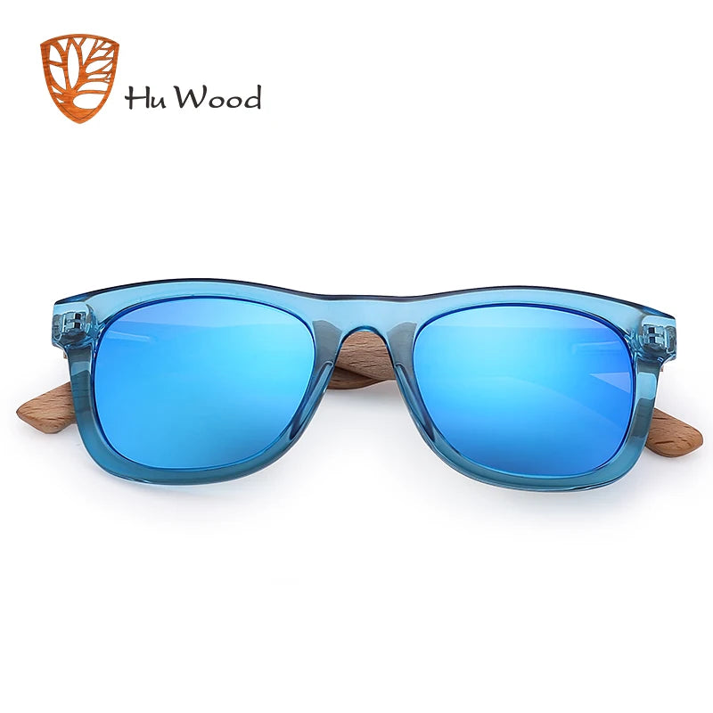 HU WOOD Brand Design Kids Children Sunglasses Multi-color Frame Wooden Sun Glasses For Child Boys Girls Sunglasses Baby GR1001 - Maliame Store