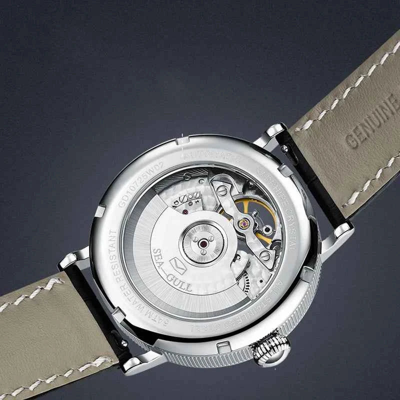 Men's Stainless Steel Automatic Watch 2025 Classic Flywheel Design Waterproof High Range for Men - Free Shipping - Maliame Store