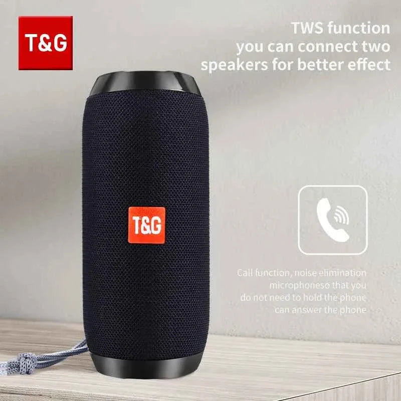 Bluetooth Speaker T&G TG117 Portable TWS Sound Box Waterproof Loudspeaker Outdoor Stereo Surround Speakers Support TF FM Radio - Maliame Store