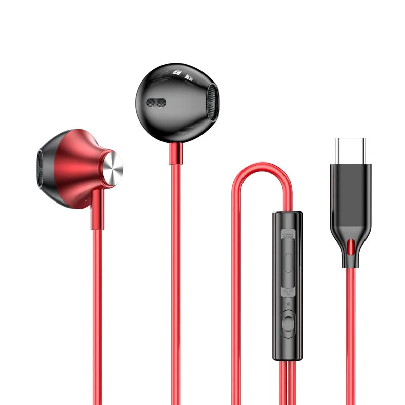 For Samsung Headphones HiFi Surround Sound In-ear USB Type C 3.5mm With wire control Wired Earplugs For Galaxy S24 S23 S22 Ultra - Maliame Store