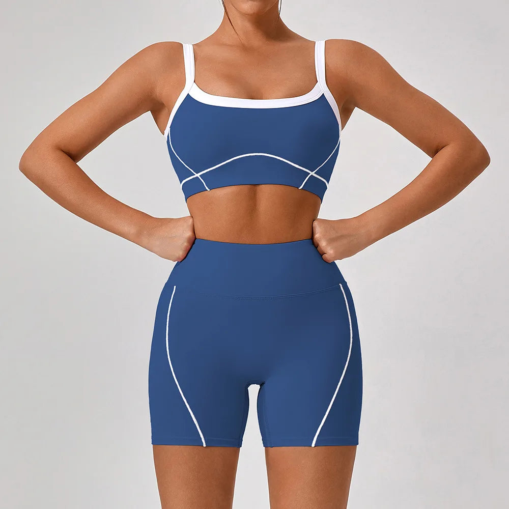 Womens 2 Piece Workout Running Sets,Hot Shot Skort Set Y2K Cropped Tank Top and Pants Outfits Sweatsuits