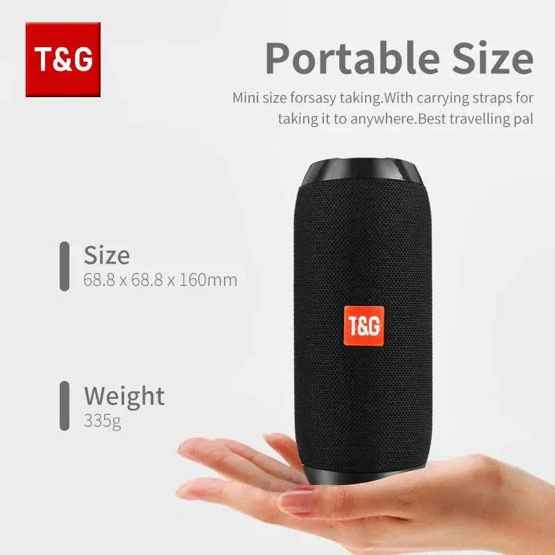 Bluetooth Speaker T&G TG117 Portable TWS Sound Box Waterproof Loudspeaker Outdoor Stereo Surround Speakers Support TF FM Radio - Maliame Store