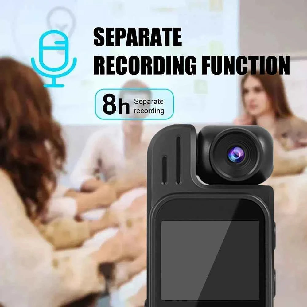 Mini Body Camera 1080P HD Sports Camera Infrared Night Vision Digital Video Recorder 1.3 Inch Bodycam Police Small Camcorder