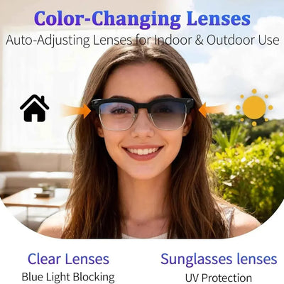 Lunettes intelligentes IA avec caméra 4K