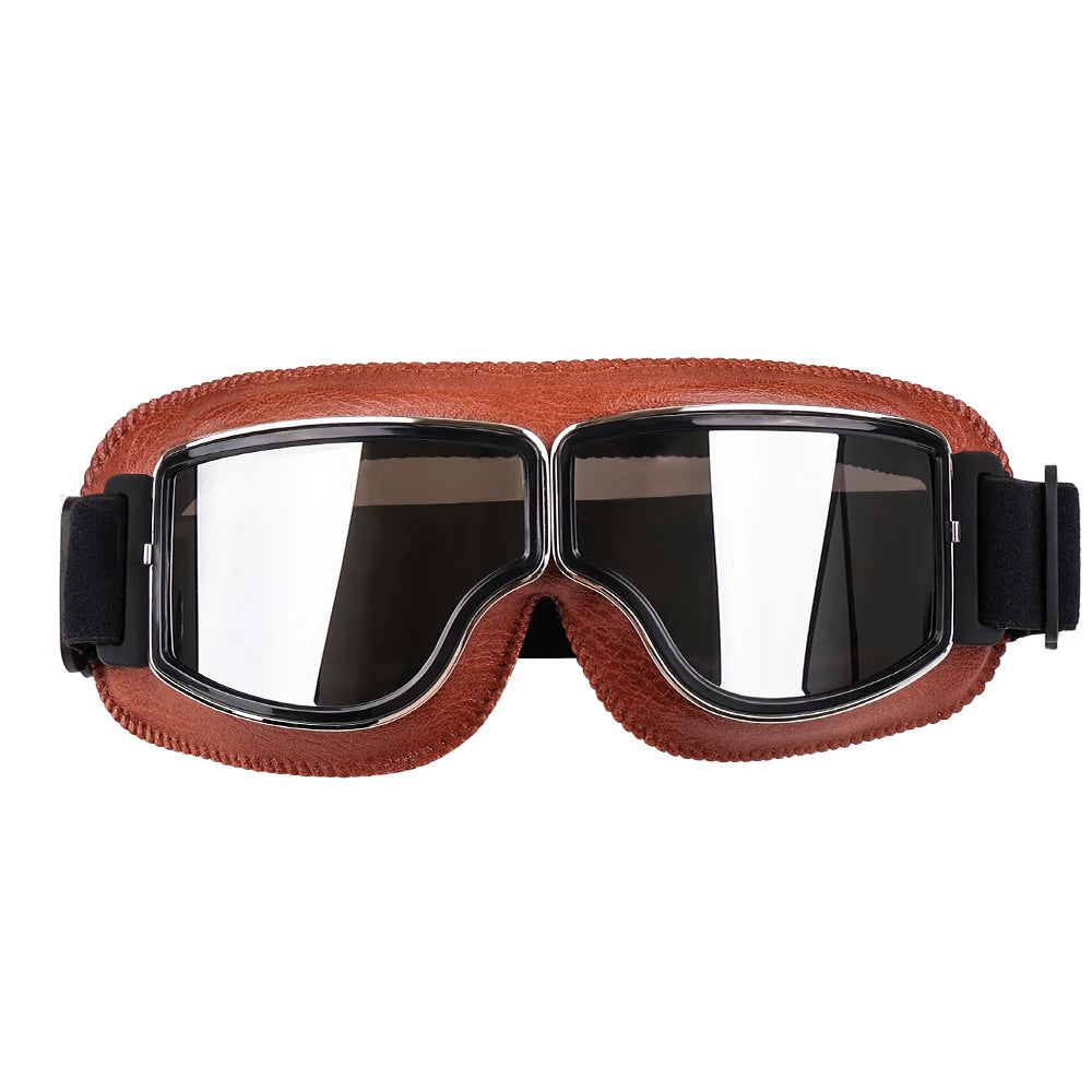 Retro Helmet Goggles For Motorcycle Universal Motocross Glasses With Breathable Hole Sunglasses Accessories Motorcycle Glasses - Maliame Store