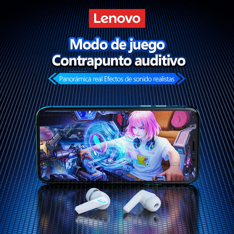 Choice Lenovo GM2 Pro Earphone Bluetooth 5.3 Headphones with Mic 9D Stereo Pro 6 Earbuds Dual Modes Music Game Wireless Headset