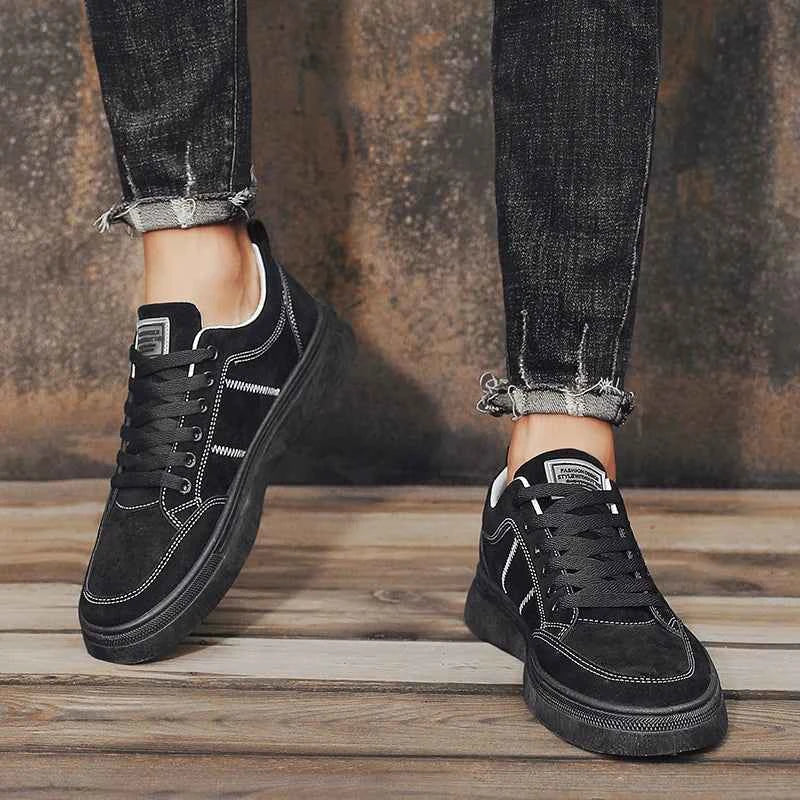 Men's Shoes 2025 New Spring Work Safety Shoes, Anti-slip, Wear-resistant, Versatile Casual Sports Work Shoes, Men's Board Shoes - Maliame Store