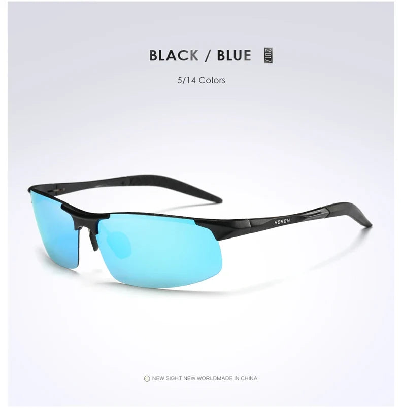 VCKA Men Alloy Half Frame Myopia Sunglasses Women Sports Drive Polarized Custom Prescription Goggles -0.5 to -6.0 - Maliame Store