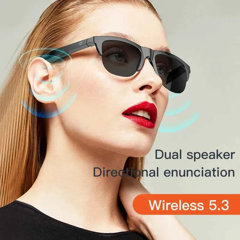 Touch Based Intelligent Bluetooth Smart Glasses for Sports with Bone Conduction Technology - Wireless Sunglasses and Headphones for Outdoor Calls - Maliame Store