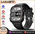 Montre Connectée Homme LAXASFIT – Torche LED, Sport, Suivi Santé, Bluetooth 5.2