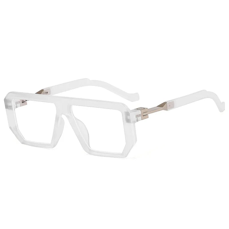 KOCOLIOR 2024 New Square Alloy Anti Blue Light Reading Glasses for Man and Woman Personalized and Fashionable Presbyopia Glasses - Maliame Store