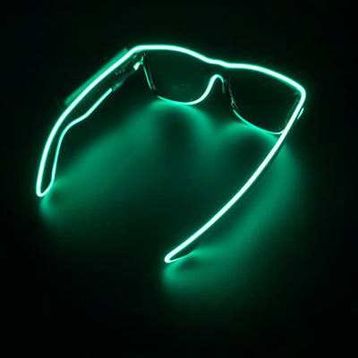 Lunettes LED lumineuses sans fil