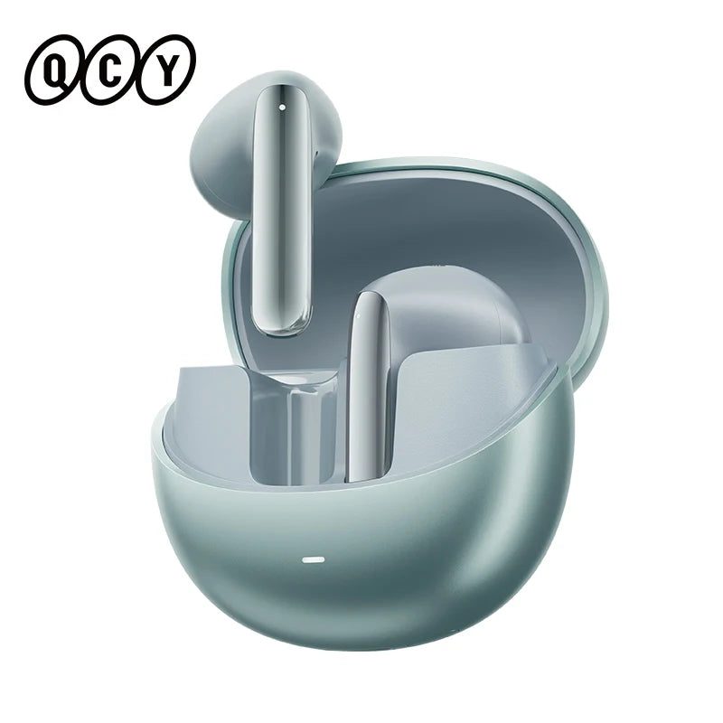 QCY HT10 AilyBuds Pro+ ANC Wireless Earphone Hi-Res Audio with LDAC Bluetooth 5.3 Earbuds 6 Mic AI HD Call Multipoint Connection - Maliame Store