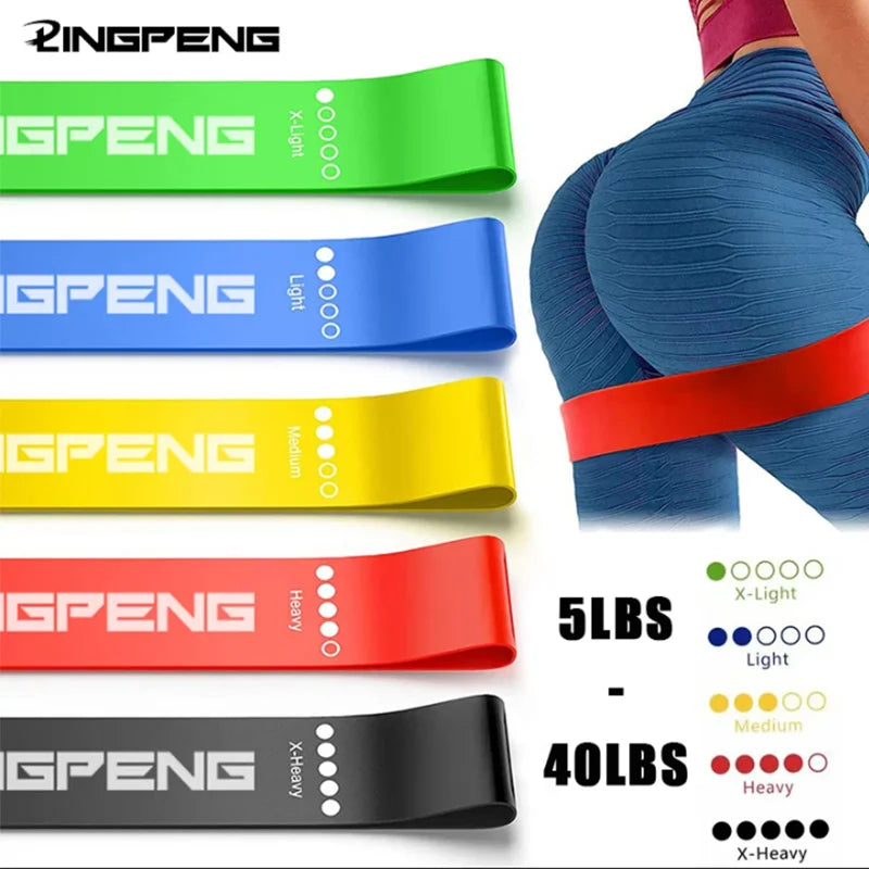 Different Resistance Bands Yoga Band Fitness Exercise Training Hip Tension Band Leg Squat Dance Elastic Loop Stretch Band - Maliame Store