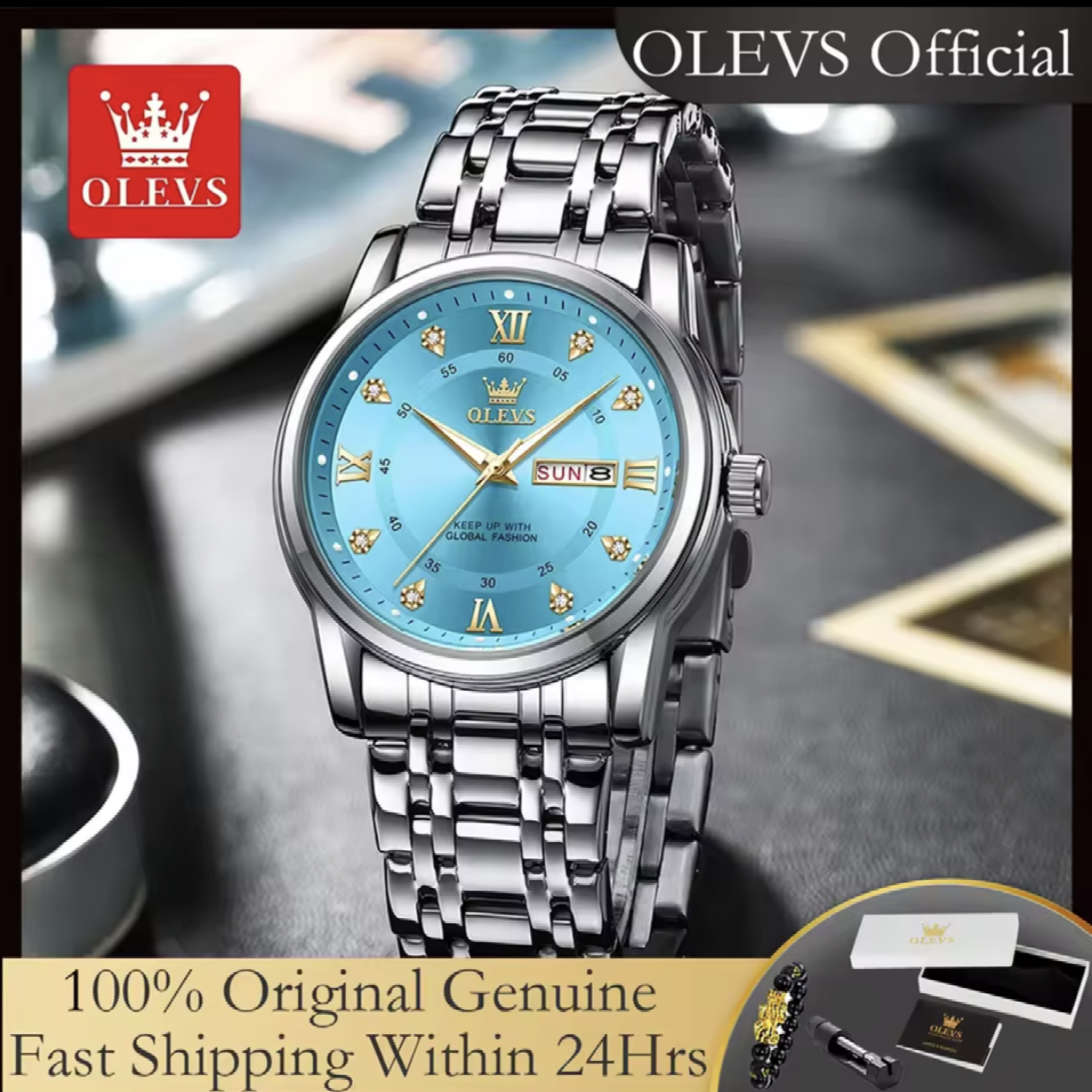 Silver Luxury Watch - Maliame Store