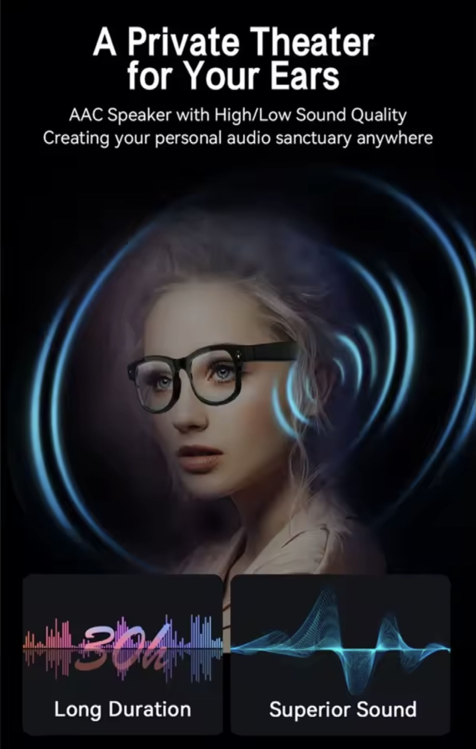 Smart AI glasses 8MP Camera, Multifunction translation, music, call - Maliame Store