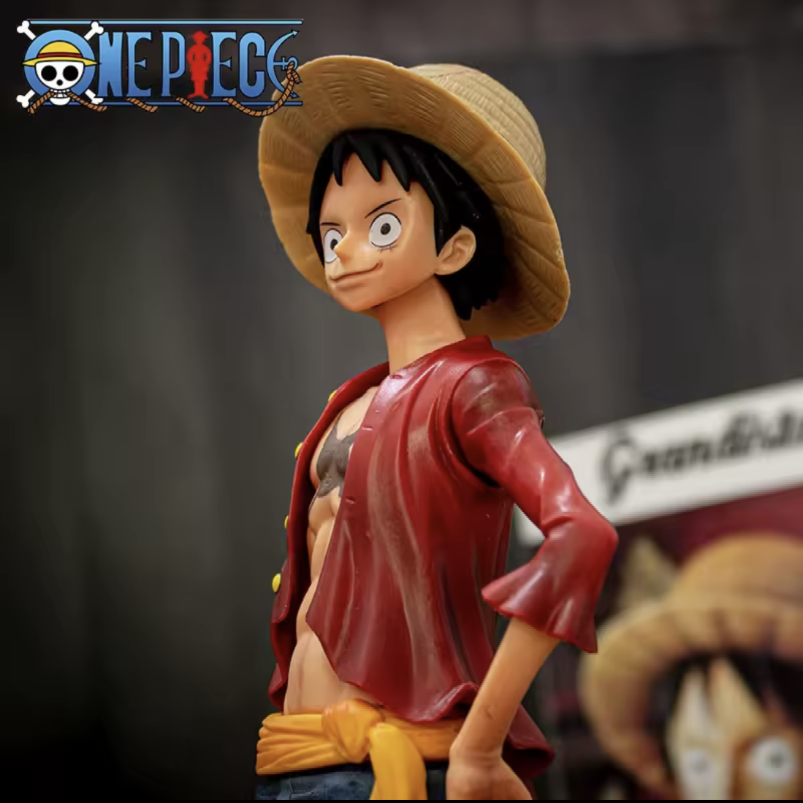 Luffy NEW 28cm One Piece Anime Figure Confident Smiley   Luffy Three Form Face Changing Doll Action Figurine Model Toys Kits 