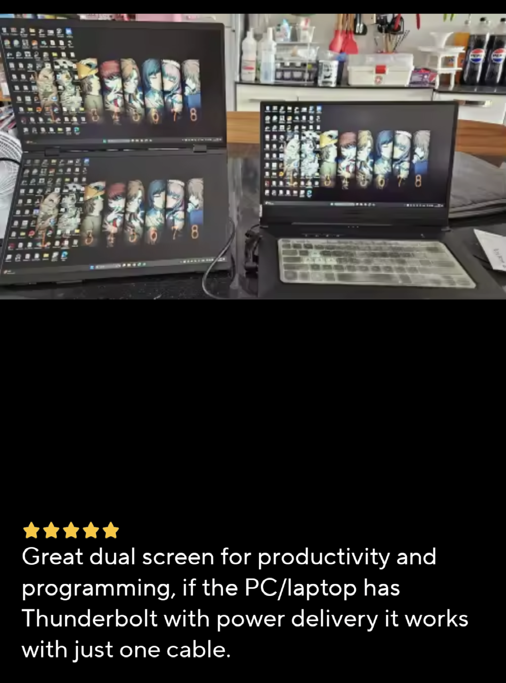 Triple screen monitor 