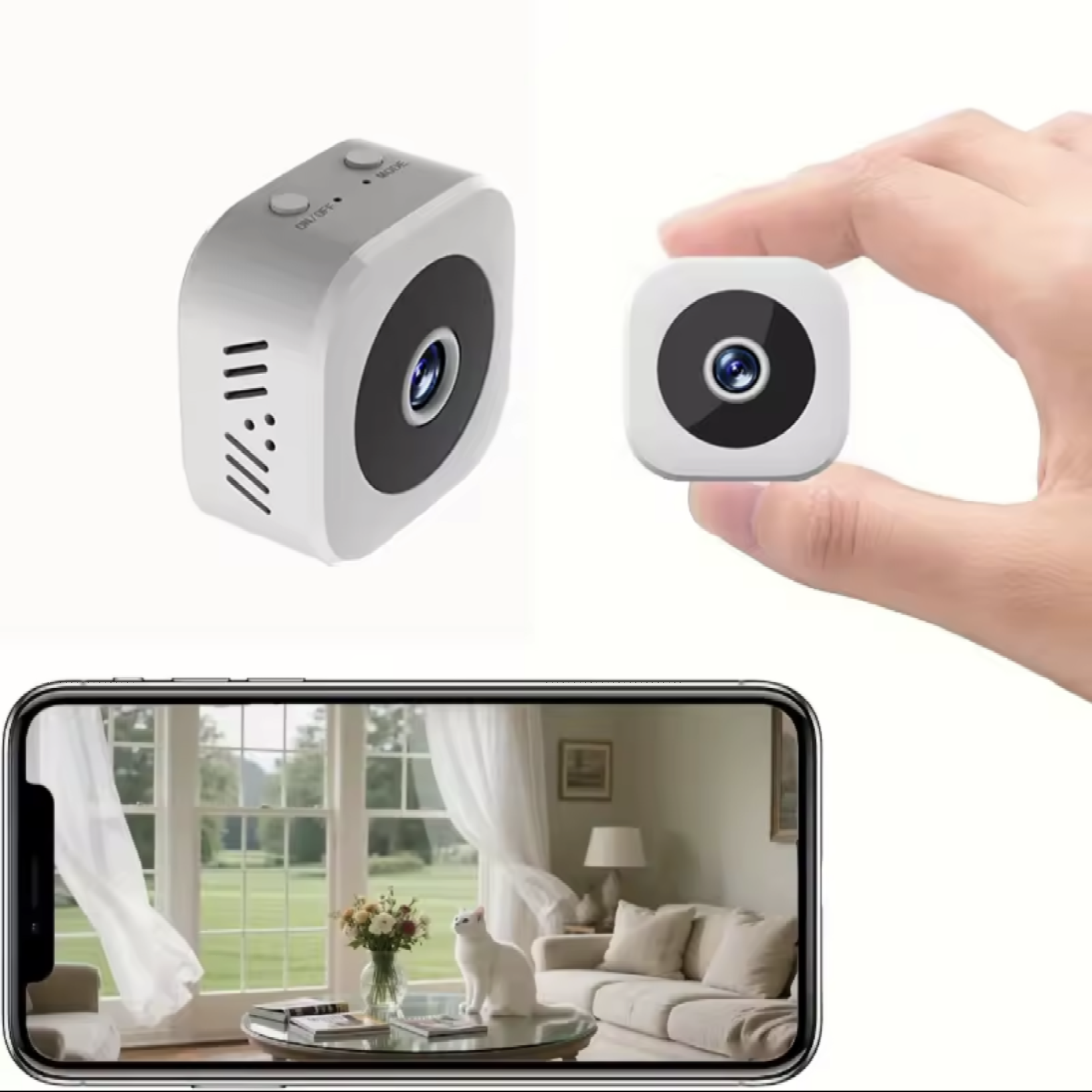 New Smart Wireless Security Camera Pro 4K Ultra HD WiFi Surveillance with 2 Way Audio Motion Detection Infrared Night Vision Cam