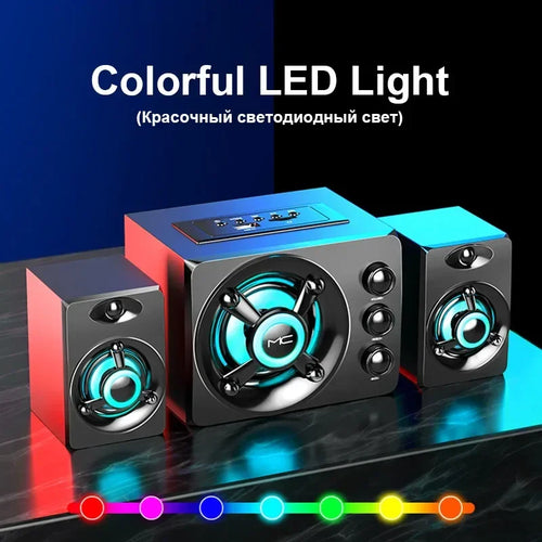 HIFI 3D Stereo Speakers Colorful - Maliame