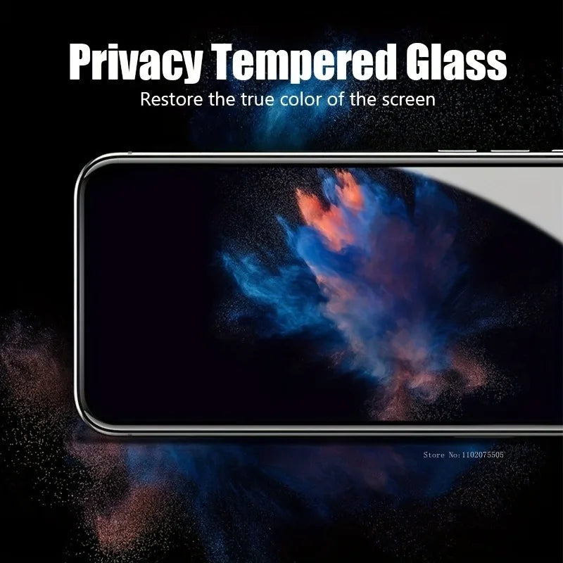2Pcs Privacy Screen Protector For IPhone 11 12 13 16 Pro 14 15 Pro Max Plus Tempered Glass For IPhone 7 8Plus X XR XS Max Glass - Maliame Store