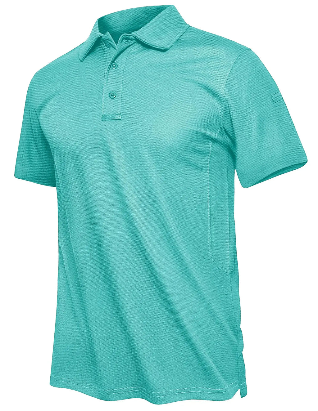 TACVASEN Summer Polo Tee Shirts Men's Short Sleeve Quick Dry T-shirt Breathable Work Shirt Fishing Hiking Golf Polos Top Man - Maliame Store