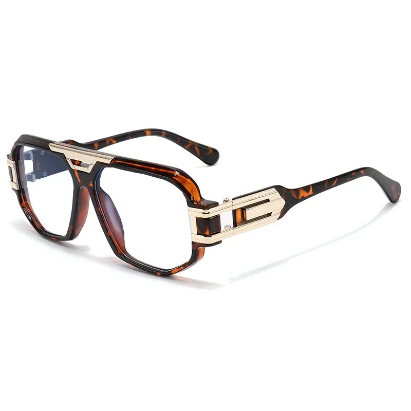 Trend Large Frame Pilot Anti Blue Light Reading Glasses Men Women Double Bridge Prescription Glasses Computer Glasses New - Maliame Store