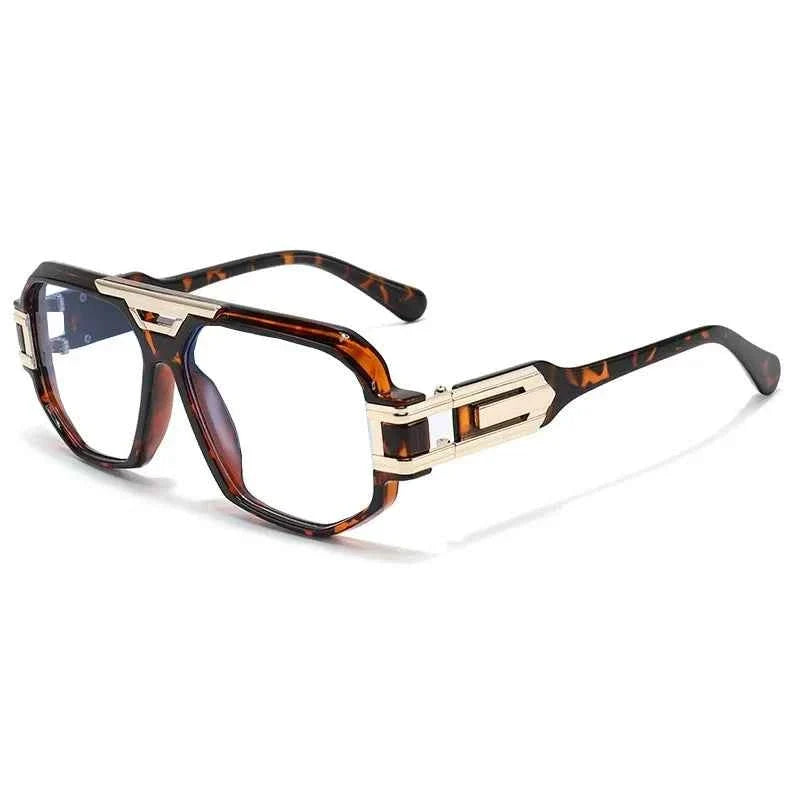 Trend Large Frame Pilot Anti Blue Light Reading Glasses Men Women Double Bridge Prescription Glasses Computer Glasses New - Maliame Store