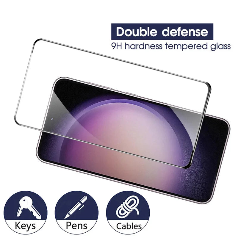 For samsung s24 Glass, s25 s24 ultra Screen Protector For samsung galaxy s23 glass samsung s24 ultra Tempered Glass samsung s23 fe s20 s21 s22 plus Protective Film Galaxy s24 Screen Protector samsung s22 - Maliame Store