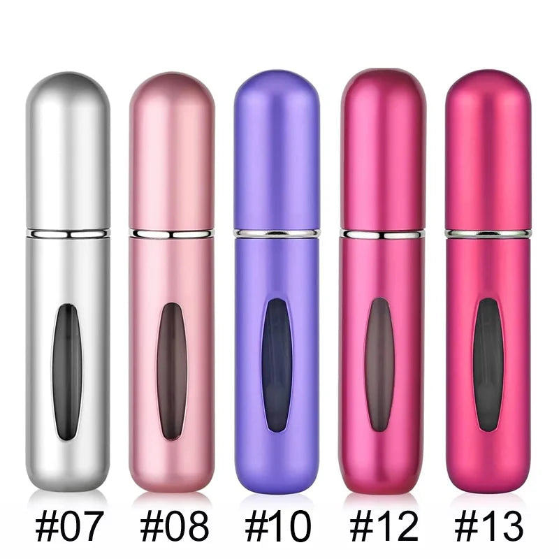 1/5/10PCS 5ml Portable Perfume Atomizer Mini Perfume Bottle Sample Spray Bottling Dispenser Cosmetics Travel Container - Maliame Store
