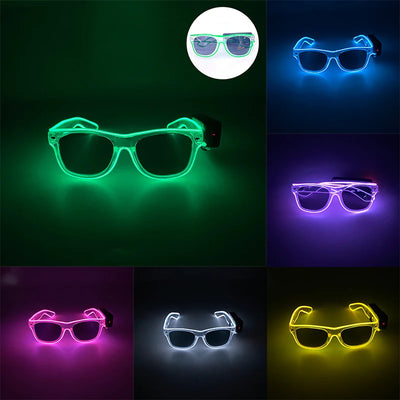 Lunettes LED lumineuses sans fil