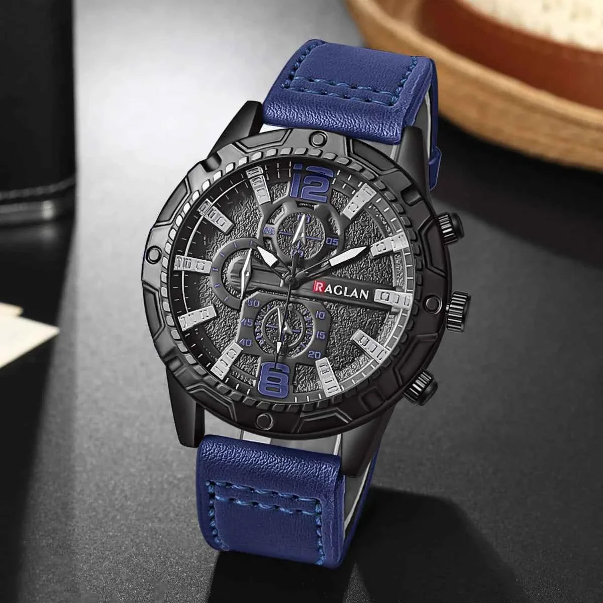 Top Brand Men's Fashion Leather Watch with Strap – Ideal Clock Gift for Him - Maliame Store