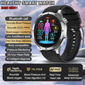 2025New Micro Physical Examination Blood Lipids Uric Acid Blood Pressure Smart Watch ECG+PPG Clock Bluetooth Call Smartwatch Men