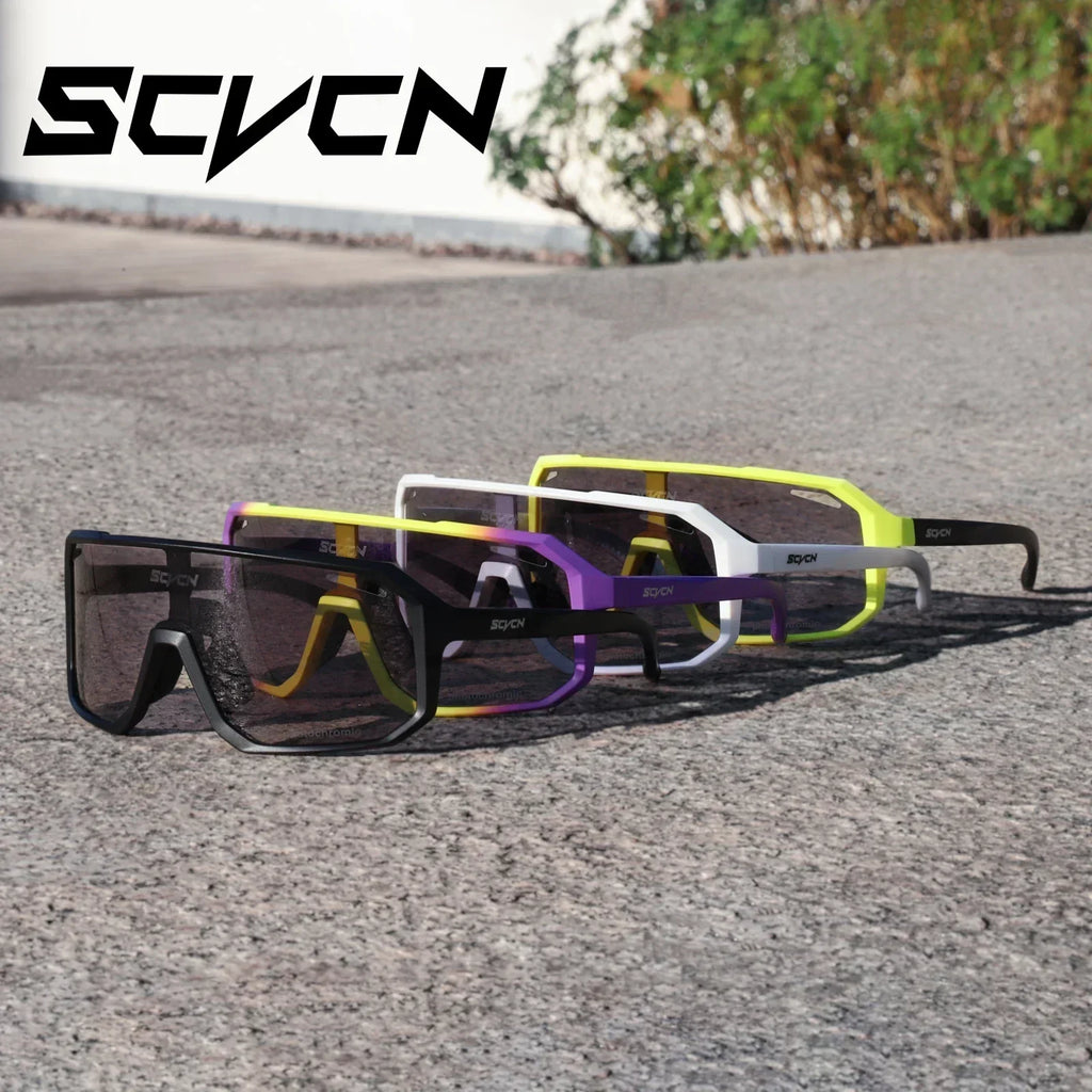 SCVCN Photochromic Hiking Eyewear Mens Sunglasses Outdoor Driving Goggle MTB for Women's Cycling Bike Glasses UV400 Protection - Maliame Store