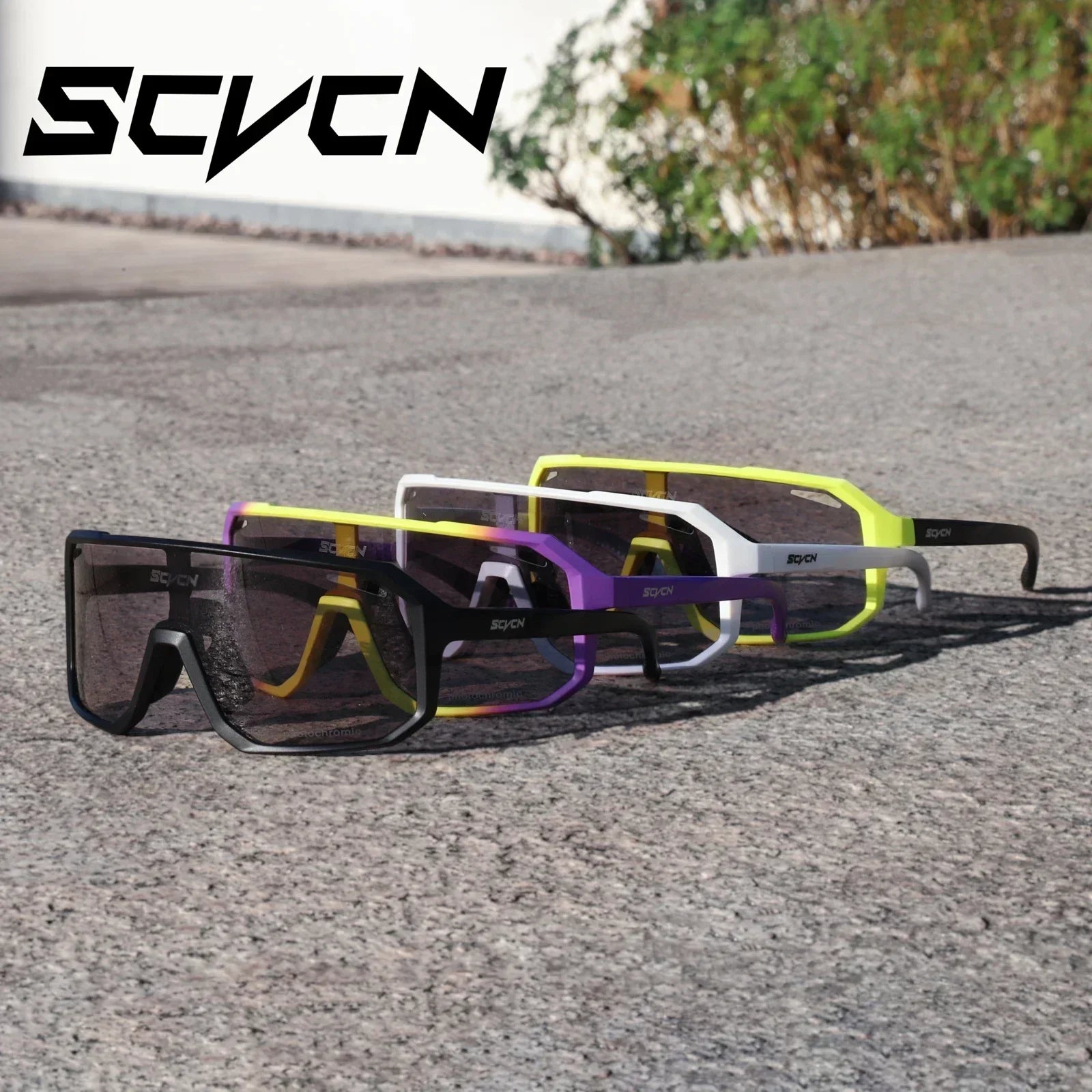 SCVCN Photochromic Hiking Eyewear Mens Sunglasses Outdoor Driving Goggle MTB for Women's Cycling Bike Glasses UV400 Protection - Maliame Store