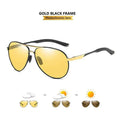 LIOUMO Pilot Photochromic Polarized Sunglasses - Day & Night Vision - Maliame Store